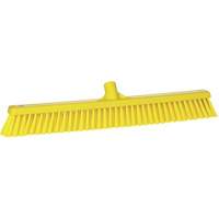 Balai-brosse &agrave; soies combin&eacute;es, Crins Cors&eacute;/Fin, 24", Polyester, Jaune Mukwa Safety Services