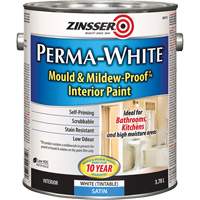 Peinture int&eacute;rieure Mold & Mildew-Proof Perma-White, 3,78 L, Gallon, Blanc Mukwa Safety Services