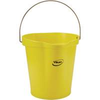 Food Hygiene Bucket, Yellow, 3 US gal. Mukwa Safety Services
