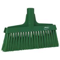 Upright Broom Head, Coarse/Fine Bristles, 10-1/4", Polyester, Green Mukwa Safety Services