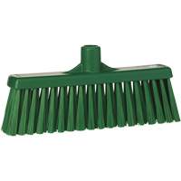 Upright Broom Head, Medium Bristles, 12", Polyester, Green Mukwa Safety Services