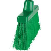 ColorCore Angle Head Broom, Medium Bristles, 10", Polypropylene, Green Mukwa Safety Services