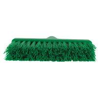 ColorCore Angle Head Broom, Medium Bristles, 10", Polypropylene, Green Mukwa Safety Services