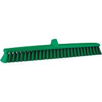 ColorCore Push Broom, Fine Bristles, 24", Polypropylene, Green Mukwa Safety Services
