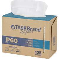 TaskBrand&reg; P60 Premium Series Wipers, All-Purpose, 16-3/4" L x 8-1/4" W Mukwa Safety Services