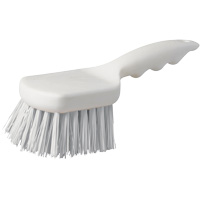 Short Handle Pot Brush, 9" L, Polypropylene Bristles, White Mukwa Safety Services