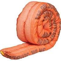 Petroleum Sorbent Double Boom, Oil Only, 10' L x 4" W, 36.8 gal Absorbancy Mukwa Safety Services