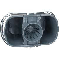 Seau et essoreuse pour vadrouille, Passoire, 3,75 gal. US (15 pintes), Gris Mukwa Safety Services