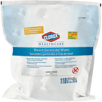 Healthcare&reg; Disinfecting Bleach Wipes Refill, 110 Count Mukwa Safety Services