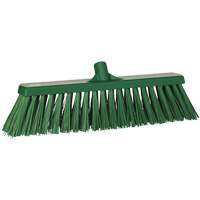 Heavy-Duty Push Broom, Stiff Bristles, 20", Polyester, Green Mukwa Safety Services