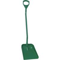 Ergonomic Large Blade Shovel, 51" Length, Plastic, Green Mukwa Safety Services