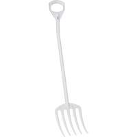 Hygienic Fork, 49" Length, Plastic, White Mukwa Safety Services