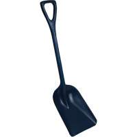 One-Piece Metal Detectable Shovel, 10" x 14" Blade, 37-1/2" Length, Plastic, Blue Mukwa Safety Services