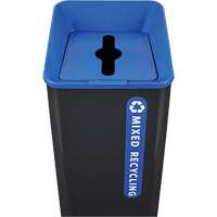 Sustain Mixed Recycling Container, Bulk, Plastic, 23 US gal. Mukwa Safety Services