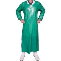 Top Dog 6 Mil. Gown, Large, Green, Polyurethane Mukwa Safety Services
