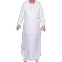 Top Dog 6 Mil. Gown, Large, White, Polyurethane Mukwa Safety Services