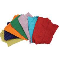 Recycled Material Wiping Rags, Cotton, Mix Colours, 25 lbs. Mukwa Safety Services