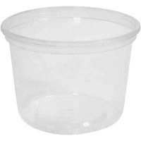 Contenant &agrave; charcuterie transparent sans couvercle MicroGourmet 16 oz, Plastique, Ronde Mukwa Safety Services