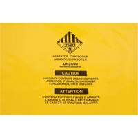 Doublures pour d&eacute;chets dangereux, Amiante, 40" lo x 35" la, 3 mils Mukwa Safety Services