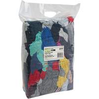 Recycled Material Wiping Rags, Cotton, Mix Colours, 10 lbs. Mukwa Safety Services
