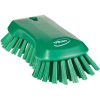 Brosse &agrave; main, Soies Tr&egrave;s ferme, Longueur de 9-1/10", Vert Mukwa Safety Services