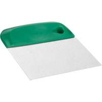 Flexible Stainless Steel Dough Cutter/Scraper, Green, 4-1/2" W x 5-3/4" L Mukwa Safety Services