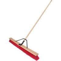 Push Broom with Braced Handle, 36", Medium, PVC Bristles Mukwa Safety Services