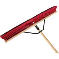 Push Broom with Braced Handle, 36", Medium, PVC Bristles Mukwa Safety Services