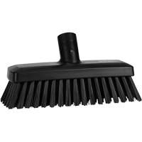 Compact Wall/Deck Broom, Stiff Bristles, 8-9/10", Polyester/Polypropylene, Black Mukwa Safety Services