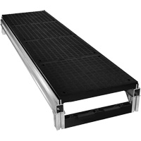 Trousse de plateforme de travail modulaire en aluminium lisse FOUNDATION, 18" la x 72" pr, Capacit&eacute; de 400 lb, Enti&egrave;rement soud&eacute; Mukwa Safety Services