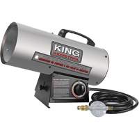 Forced Air Construction Heater, Contractor, Propane, 60000 BTU/H Mukwa Safety Services