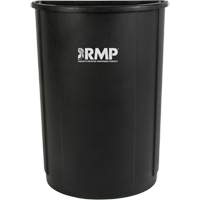 Half-Round Garbage Bin, Polyethylene, 21 US gal. Mukwa Safety Services