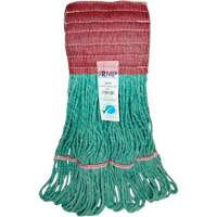 T&ecirc;te de vadrouille &agrave; bande large, Antimicrobien/Finition de plancher/Sp&eacute;cialis&eacute;, Coton/Rayonne/Synth&eacute;tique, Style Boucle Mukwa Safety Services