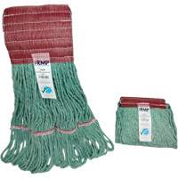 T&ecirc;te de vadrouille &agrave; bande large, Antimicrobien/Finition de plancher/Sp&eacute;cialis&eacute;, Coton/Rayonne/Synth&eacute;tique, Style Boucle Mukwa Safety Services