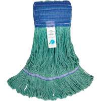 T&ecirc;te de vadrouille &agrave; bande large, Antimicrobien/Finition de plancher/Sp&eacute;cialis&eacute;, Coton/Rayonne/Synth&eacute;tique, Style Boucle Mukwa Safety Services