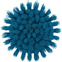 HyDrive Round Drill Brush, Extra Stiff Bristles, 3-1/10" Long, Blue Mukwa Safety Services