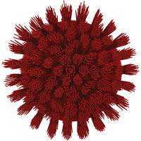 HyDrive Round Drill Brush, Extra Stiff Bristles, 3-1/10" Long, Red Mukwa Safety Services