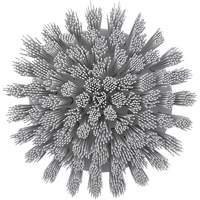 HyDrive Round Drill Brush, Extra Stiff Bristles, 3-1/10" Long, White Mukwa Safety Services