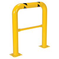 High Profile Machinery Guards, 3' W x 3.5' H, Yellow Mukwa Safety Services