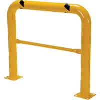 Garde-corps &agrave; profil &eacute;lev&eacute; pour machines, 4' la x 3,5' h, Jaune Mukwa Safety Services