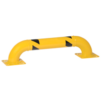 Low Profile Rack Guards, 3' W x 0.75' H, Yellow Mukwa Safety Services