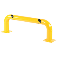 Low Profile Rack Guards, 4' W x 1.4' H, Yellow Mukwa Safety Services