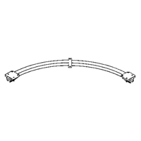 Ceiling Mounted 90° Curved Curtain Partition Track, 3' L Mukwa Safety Services