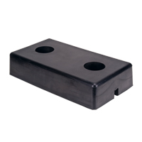Butoirs moul&eacute;s pour quai, Caoutchouc, 18" la x 4" p x 10" h Mukwa Safety Services