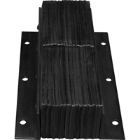 Laminated Dock Bumpers, Vertical, Rubber, 11" W x 4" D x 20" H Mukwa Safety Services