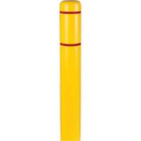 Polyethylene Bollard Covers, 6-5/8" Dia. x 52" L, Yellow Mukwa Safety Services