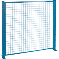 Perimeter Guards - Mesh Style, 4' H x 4' W, Blue Mukwa Safety Services