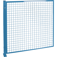 Perimeter Guards - Mesh Style, 4' H x 4' W, Blue Mukwa Safety Services