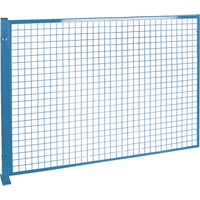Perimeter Guards - Mesh Style, 4' H x 8' W, Blue Mukwa Safety Services