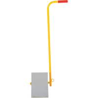 Aluminum Wheel Chock With Handle, 7" W x 11-7/8" D x 7-11/16" H Mukwa Safety Services